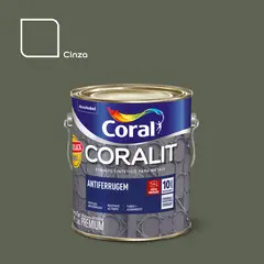 Coral - Esmalte Sintético Ferrolack Ferrolack, Cinza, 3.6l