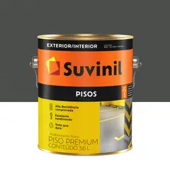 Suvinil - Tinta para piso Preto Fosco Exterior e Interior Piso Premium 3,6L