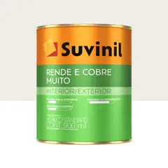 Suvinil - Tinta Fosco Interior Rende e Cobre Muito Standard 900ml Branco