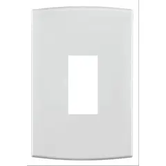 Halux - Placa Com Suporte Branca 4X2 1 Posto