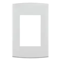 Halux - Placa Com Suporte Branca 4X2 3 Postos