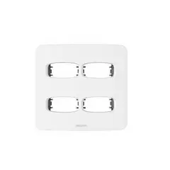 Halux - Placa Com Suporte Branca 4X4 4 Postos