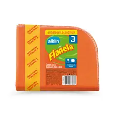 Alklin - Flanela 28x38 Embal Econ/ Laranja
