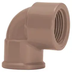 Amanco - Joelho 90° Soldavel / Roscável Água Fria marrom 25mmx1/2"