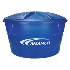 Amanco - Caixa De Água 310L Polietileno Tampa Encaixe Azul