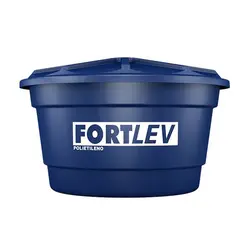 Fortlev - Caixa De Água 5.000L Polietileno Tampa Encaixe Azul