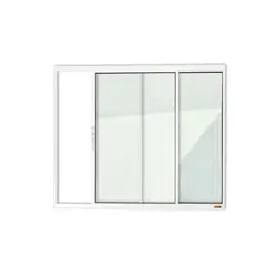 Brimak - Janela de Correr Alumínio Branco 2 Folhas Esquerda 100x120x6,2cm Confort