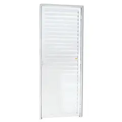 Brimak - Porta Veneziana Alumínio Branco Esquerda 210x80x4,6cm L.25