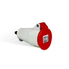 Steck - Tomada Industrial 3P+T Vermelha 32A 380/440V