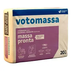 Votorantim - Argamassa Massa Pronta Votomassa, Cinza, 20kg