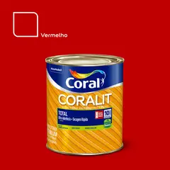 Coral - Esmalte Sintético Vermelho 900ml Coralit Premium para Madeiras e Metais