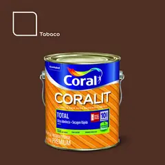 Coral - Esmalte Sintético Brilhante Tabaco 3,6L Coralit Premium para Madeiras e Metais