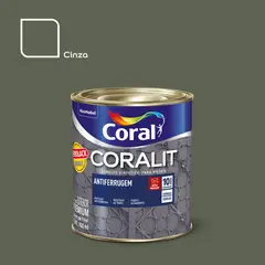 Coral - Esmalte Ferrolack, Cinza, 900ml