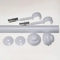 Couselo - Conjunto Varão Elegance 1,5m 28mm Branco