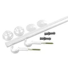 Couselo - Kit Varão de Cortina Elegance 3m Branco