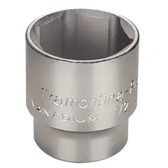 Tramontina - Soquete Sextavada em Aço Cromo Vanádio 1/2' 32mm