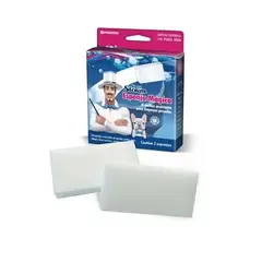 Pulvitec - Esponja Mágica Mr. Strong com 2 Unidades Branco 14x3x7