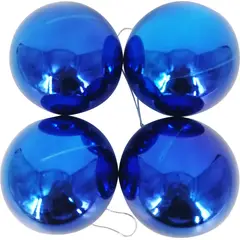 Dear Santa - Conjunto Bola de Natal Azul de Glitter com 2 Unidades de 9 Cm
