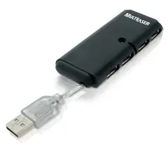 Multilaser - Hub USB 4 Portas Slim 2.0 Preto