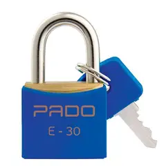 Pado - Cadeado Sm E-30mm Cor Azul