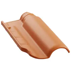 Cerâmica Barrobello - Telha Portuguesa de Cerâmica Resinada 24cmx39cmx40mm Vermelho Resinado