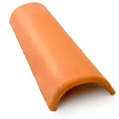Cerâmica Barrobello - Telha Paulistinha de Cerâmica 16cmx41cmx50mm Vermelho
