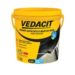 Vedacit - Primer para Manta Asfáltica Base de Água Galão 3.6 Litros