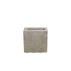 JCR Blocos - Bloco Concreto Liso Cinza 09x19x19cm