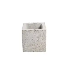 JCR Blocos - Bloco Estrutural Concreto Liso, Cinza, 19x19x19cm