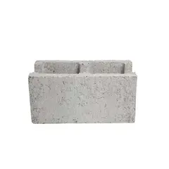 JCR Blocos - Canaleta Concreto Liso Cinza 19x19x39cm
