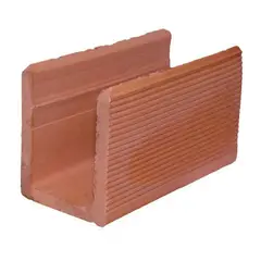 Nova União - Canaleta Cerâmica, Marrom, 11,5x14x24cm