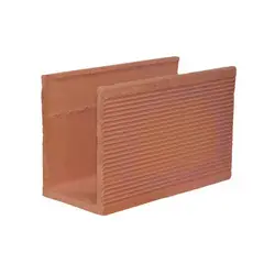 Nova União - Canaleta Cerâmica Marrom 14x19x29cm