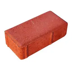 Ecoverde - Bloquete Retangular 20x10x6cm Vermelho