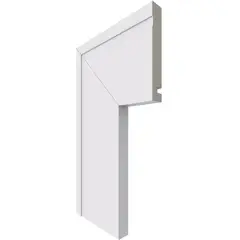 Santa Luzia - Guarnicao Frisada Reta Branca Poliestireno 240x10x1,6cm