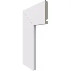 Santa Luzia - Guarnicao Lisa Reta Branca 7X240X1,3Cm Poliestireno Ref 451 Gn
