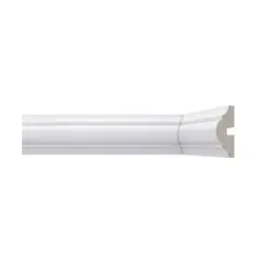Santa Luzia - Rodameio Boiserie Moldurado Liso 4x1,7cm Barra 240cm Poliestireno Branco RM465