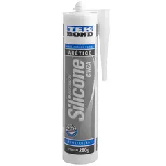 Tekbond - Silicone Acético, Cinza, 280g
