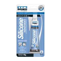 Tekbond - Silicone Acético Blister, Incolor, 50g