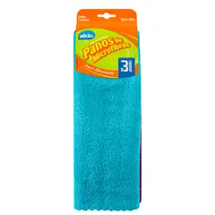 Alklin - Kit Panos Microfibras com 3, Verde