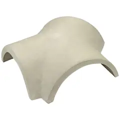 Tegula - Cumeeira 3 Vias Clássica 43,6x35,8cm Cinza Pérola