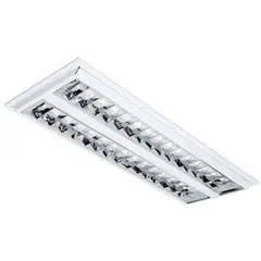 Taschibra - Luminária de Embutir TD 60 LED 2x10W 6500K Aletada Bivolt Branco