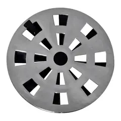 Astra - Grelha Rotativa Redonda Cromado 10cm