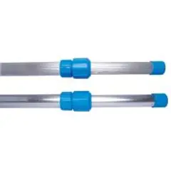 Netuno - Cabo Telescópico de Alumínio para Piscina 3m Azul e Branco