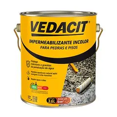 Vedacit - Impermeabilizante Incolor para Pedras e Pisos Galão 3,6 Litros