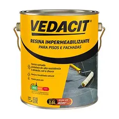 Vedacit - Resina Impermeabilizante para Pisos e Fachadas Galão 3,6 Litros