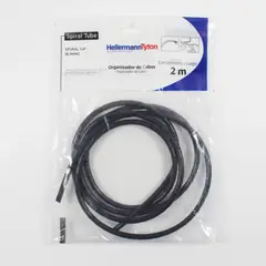 Hellermann - Espiral Organizador De Cabos Preto 1/4"X2m