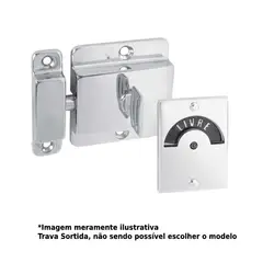 Foxmix - Fecho para Porta Livre/Ocupado 1 Peça