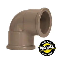 Amanco - Joelho 90° Soldável Água Fria marrom 50mm X Pro-Pack Embalagem Com 10