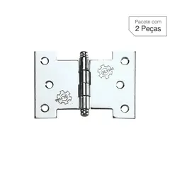 Lafonte - Dobradiça Zincado de Aço para Porta 3,5 " Modelo 840 2 peças