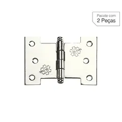 Lafonte - Dobradiça Niquelado de Aço para Porta 4 " Modelo 840 2 peças